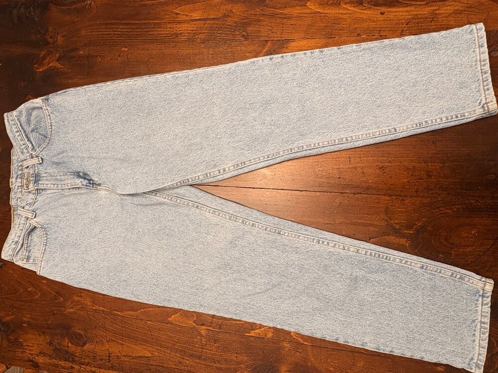 Faded Glory Vintage Light Wash High Rise Straight Leg Jeans Women’s Size 10